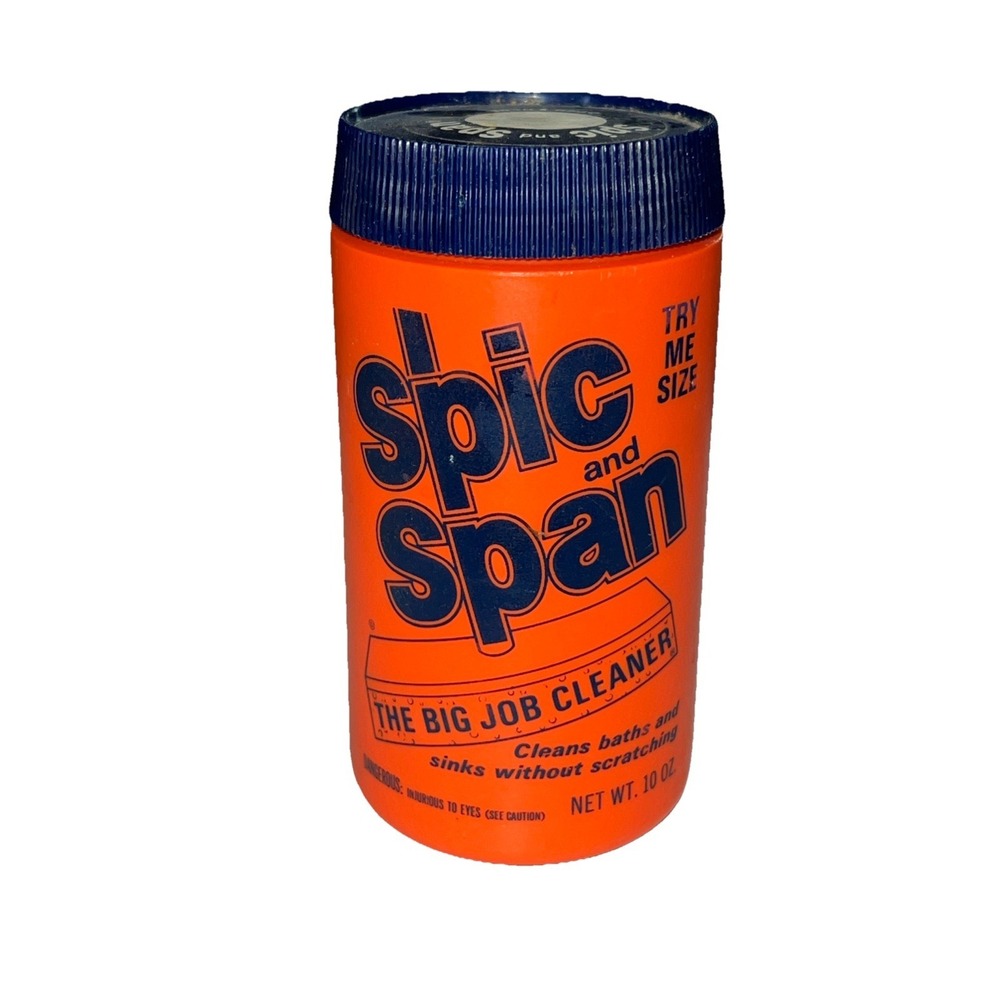 NOS Vintage Spic and Span‎ Powder 10oz Try Me Size Bathroom Cleaner Movie Prop